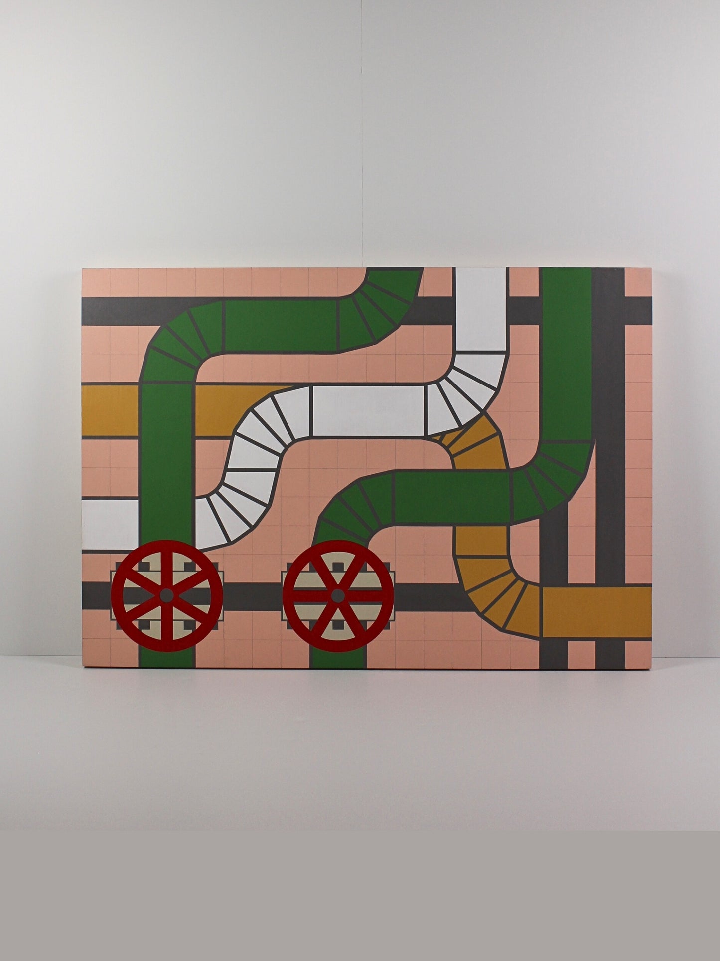 Original acrylic on board piece ‘45 Degrees’, created by David Ellis, available through Rising Creative Studio.