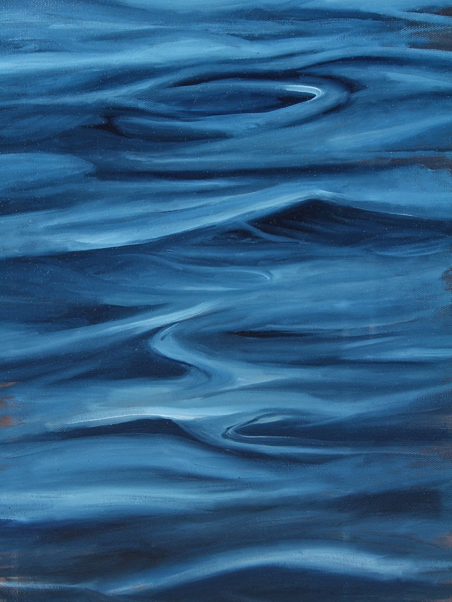 Oil on canvas artwork titled ‘Body’ by Myrna Brown, original painting available at Rising Creative Studio.