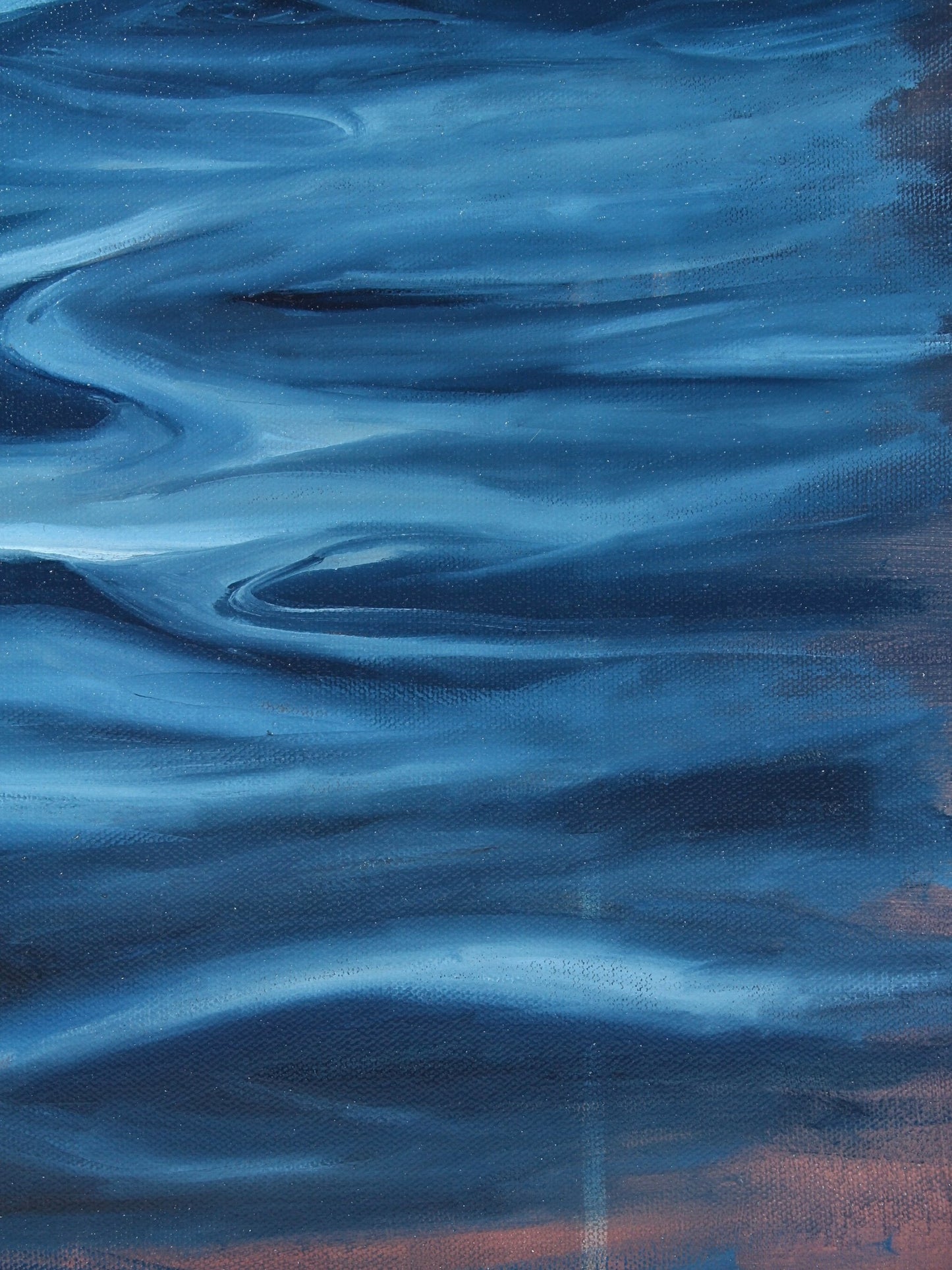 Oil on canvas artwork titled ‘Body’ by Myrna Brown, original painting available at Rising Creative Studio.
