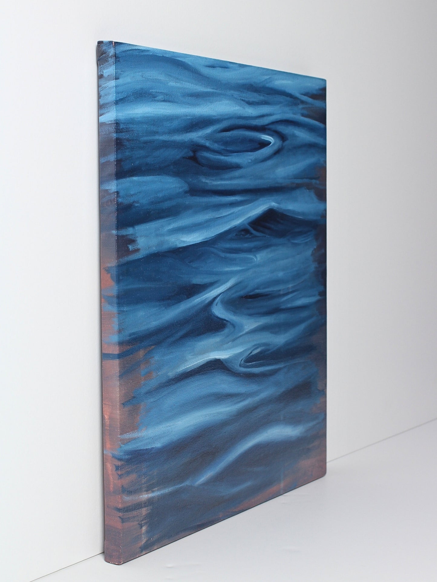 Oil on canvas artwork titled ‘Body’ by Myrna Brown, original painting available at Rising Creative Studio.