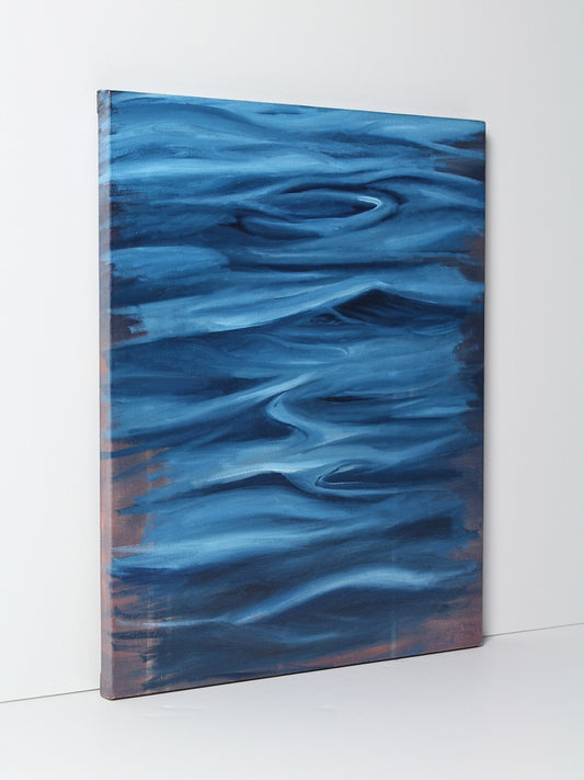 Oil on canvas artwork titled ‘Body’ by Myrna Brown, original painting available at Rising Creative Studio.