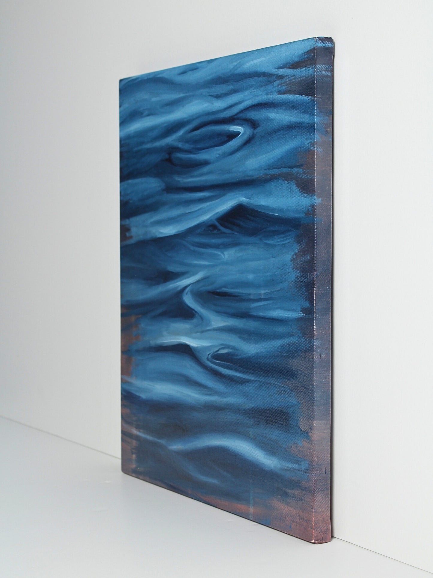 Oil on canvas artwork titled ‘Body’ by Myrna Brown, original painting available at Rising Creative Studio.