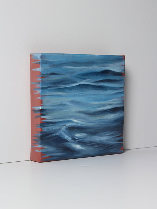 ‘Water in oil’ – an oil on canvas painting by Myrna Brown, available at Rising Creative Studio.