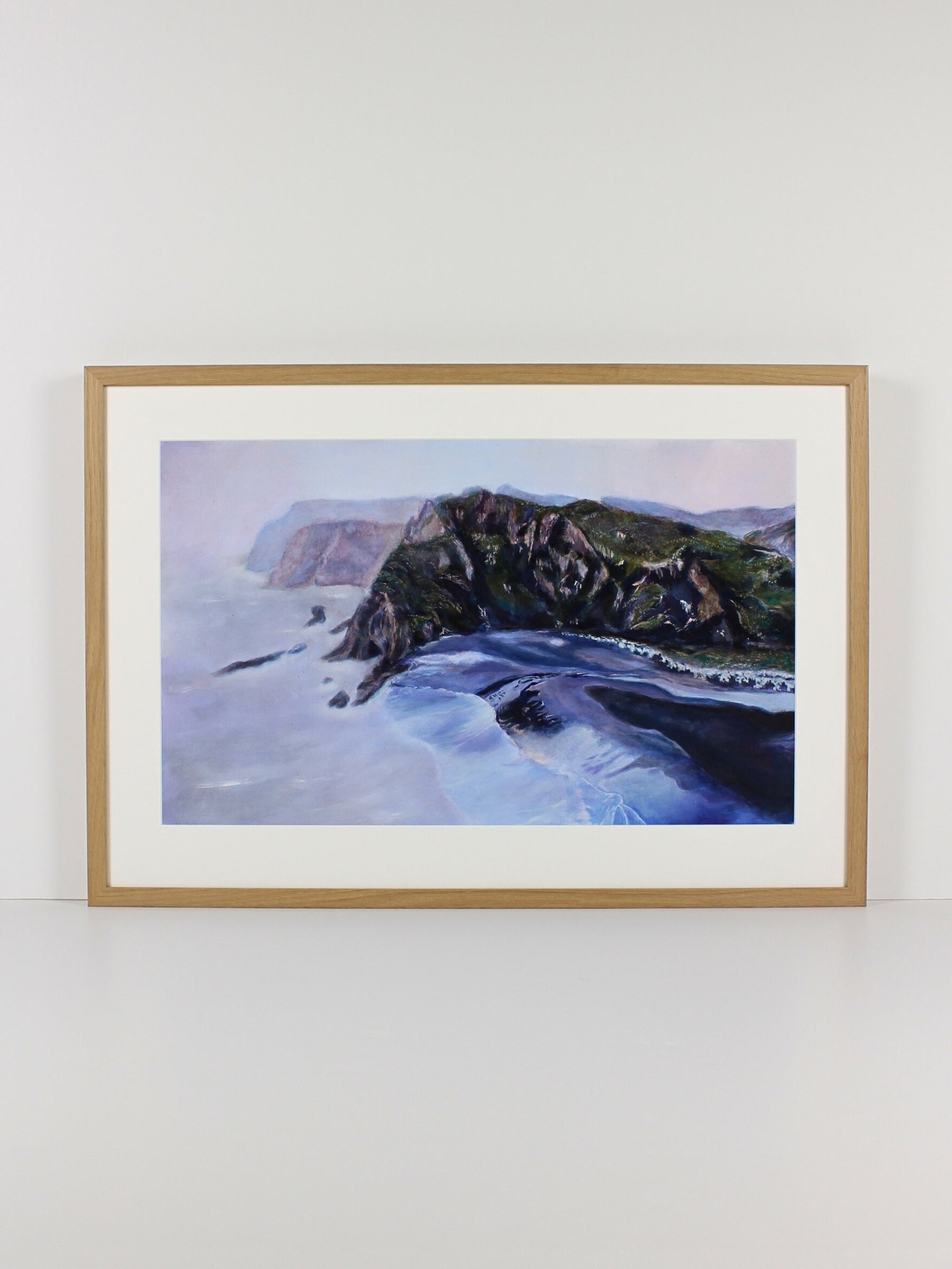 ‘Where no-one knows my name’ – an oil on board landscape painting by CJ Hobbs, available at Rising Creative Studio.