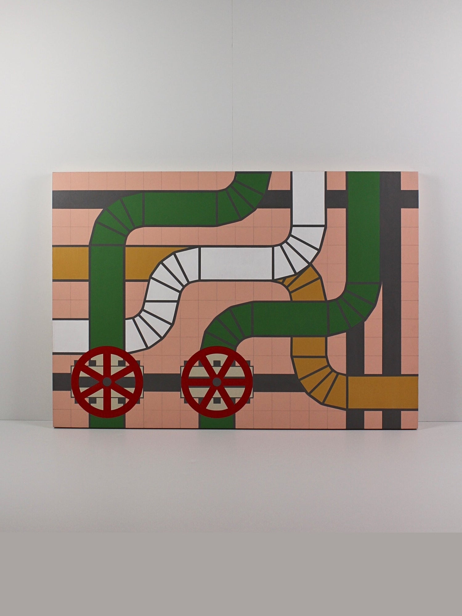 Original acrylic on board piece ‘45 Degrees’, created by David Ellis, available through Rising Creative Studio.