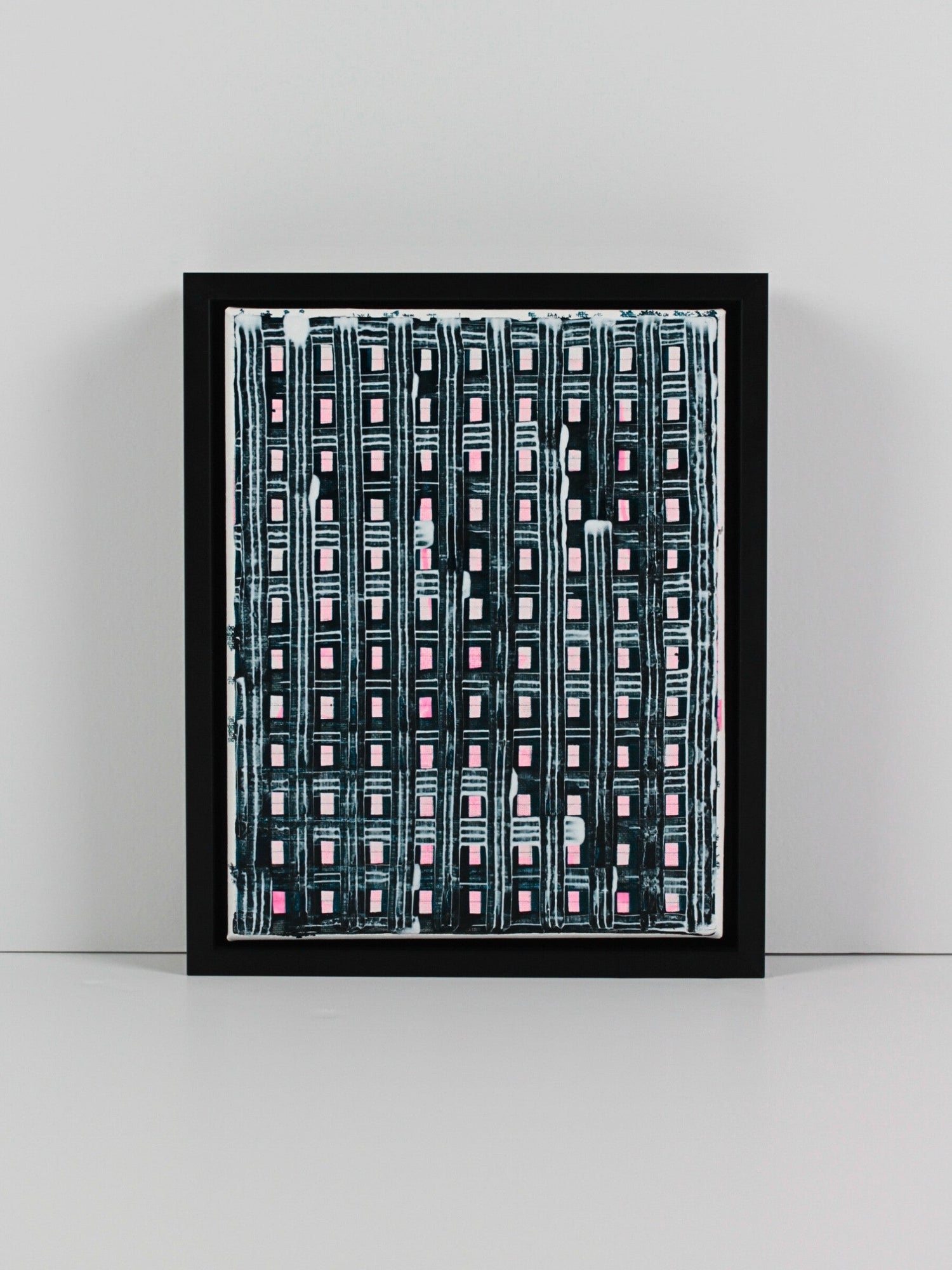 Original abstract acrylic on canvas piece ‘Guise’, created by Natalie Snowden, available through Rising Creative Studio.