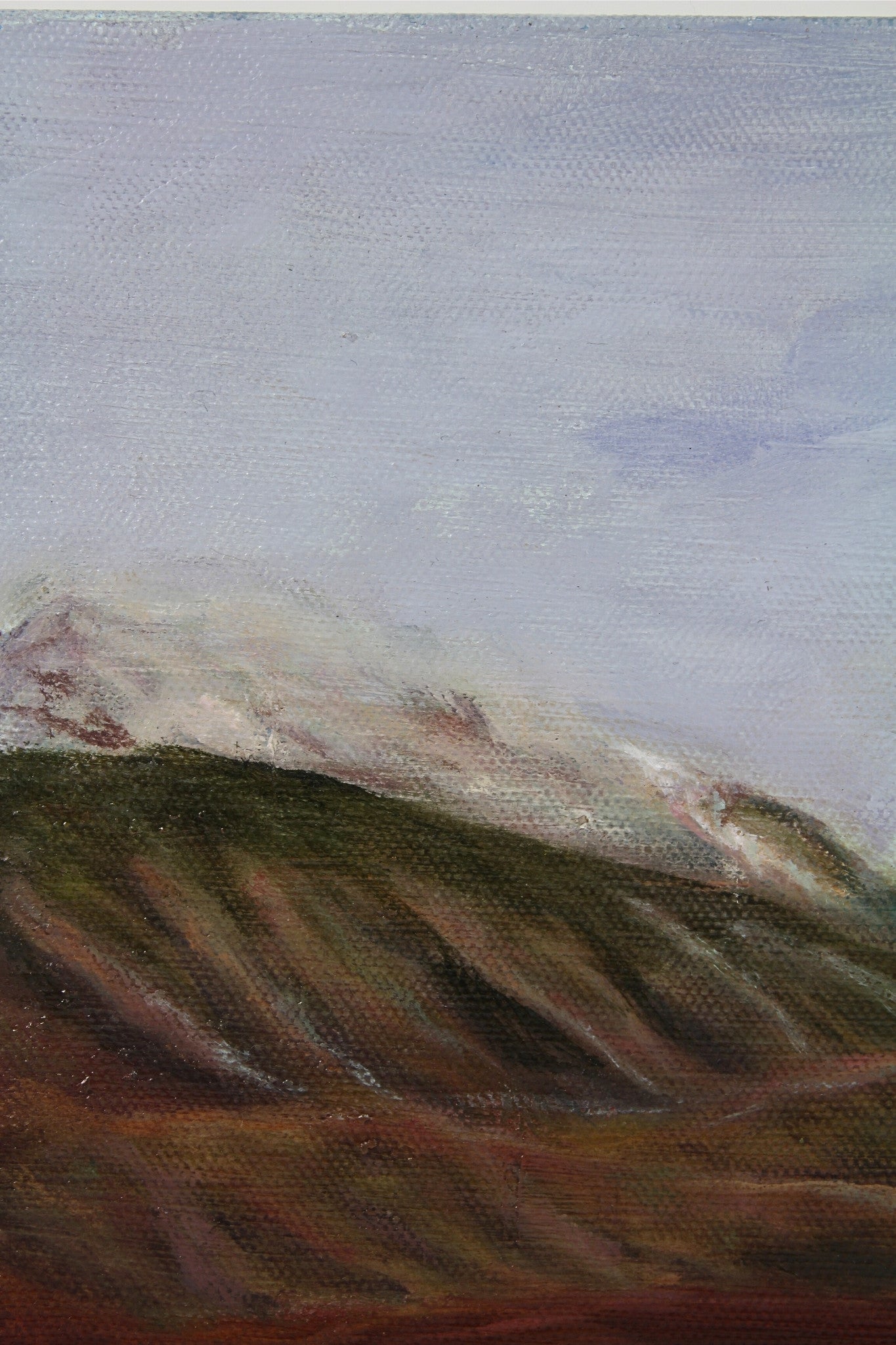 Oil on canvas landscape artwork titled ‘Vastscape’ by CJ Hobbs, original painting available at Rising Creative Studio.