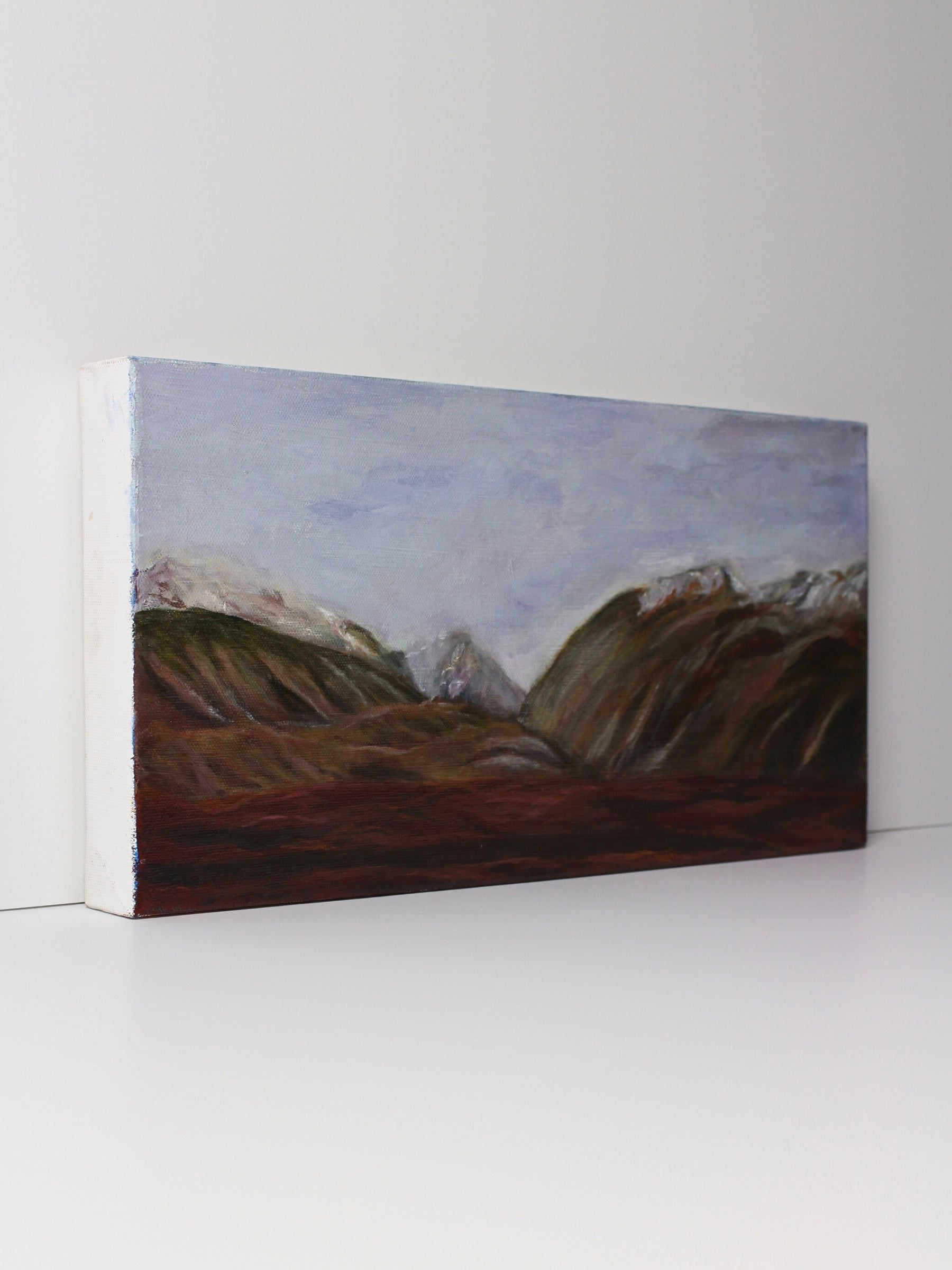 Oil on canvas landscape artwork titled ‘Vastscape’ by CJ Hobbs, original painting available at Rising Creative Studio.
