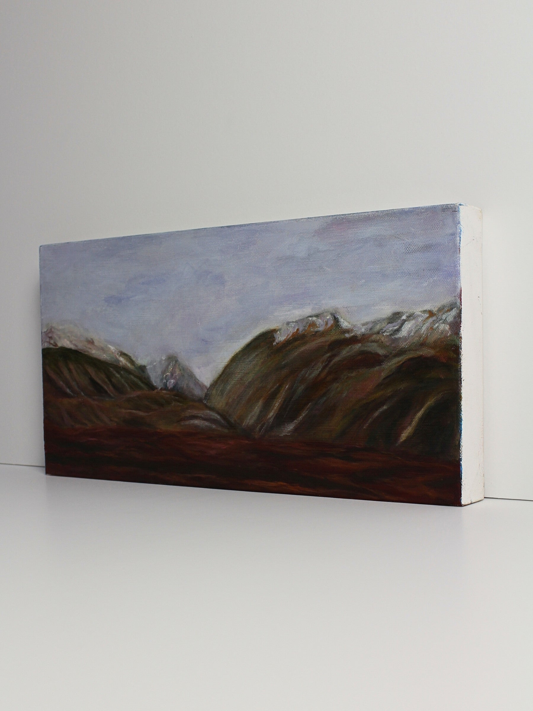 Oil on canvas landscape artwork titled ‘Vastscape’ by CJ Hobbs, original painting available at Rising Creative Studio.