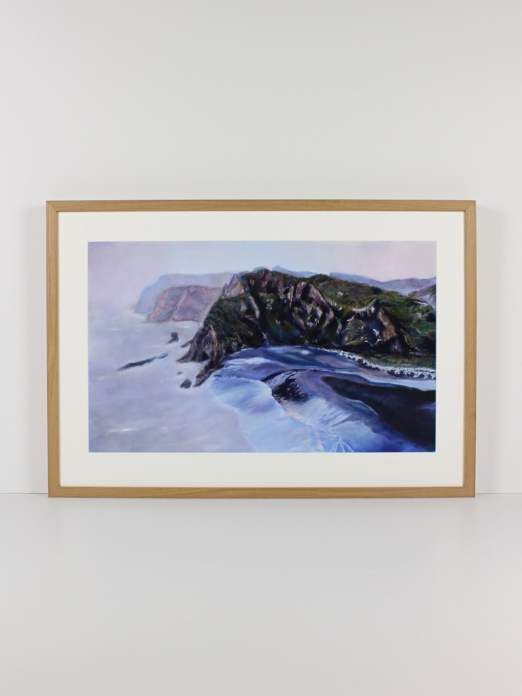 ‘Where no-one knows my name’ – an oil on board landscape painting by CJ Hobbs, available at Rising Creative Studio.