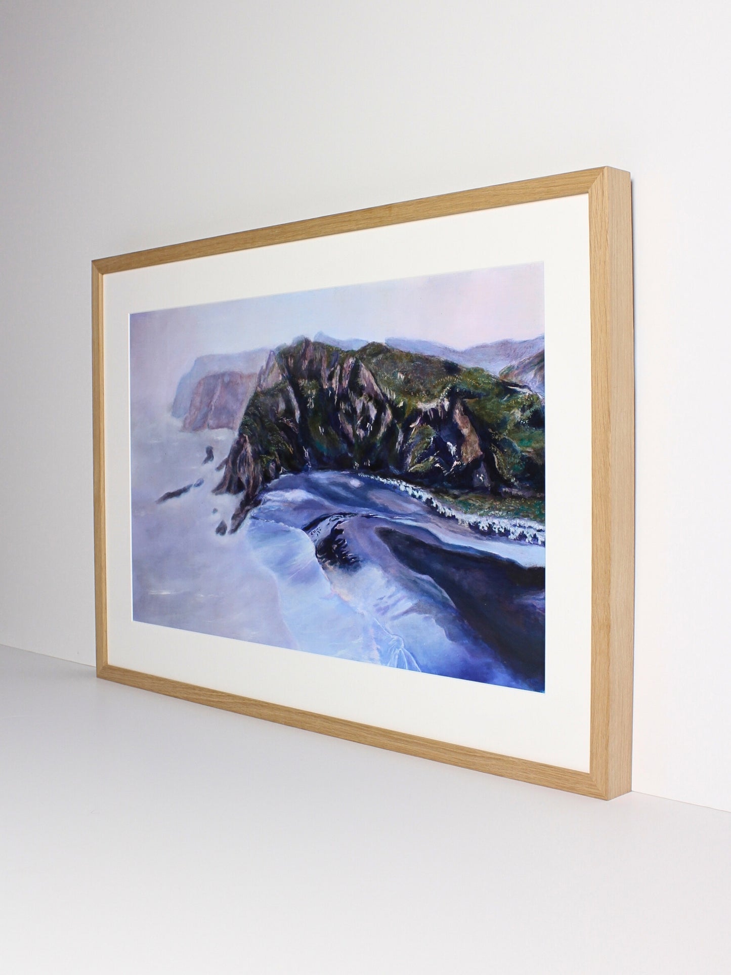 ‘Where no-one knows my name’ – an oil on board landscape painting by CJ Hobbs, available at Rising Creative Studio.
