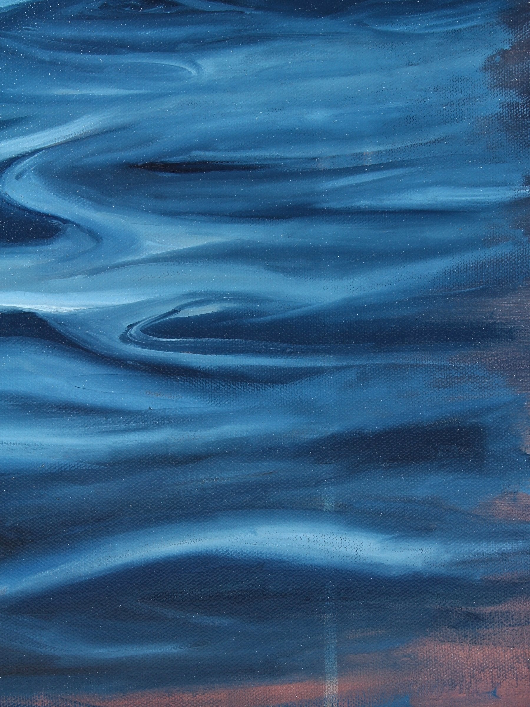 Oil on canvas artwork titled ‘Body’ by Myrna Brown, original painting available at Rising Creative Studio.