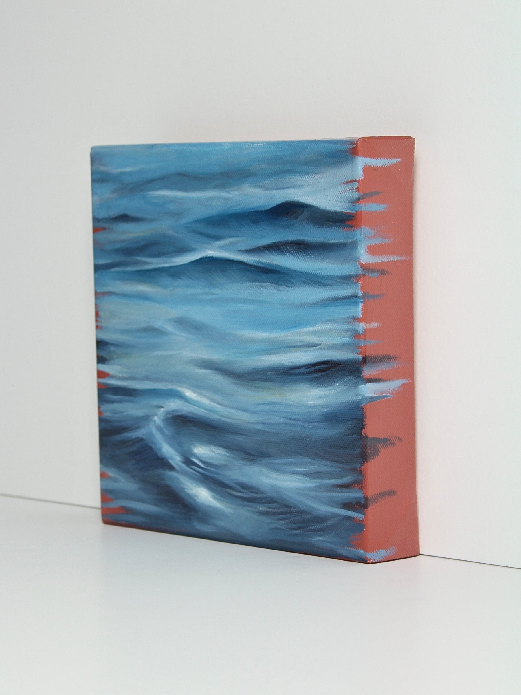 ‘Water in oil’ – an oil on canvas painting by Myrna Brown, available at Rising Creative Studio.