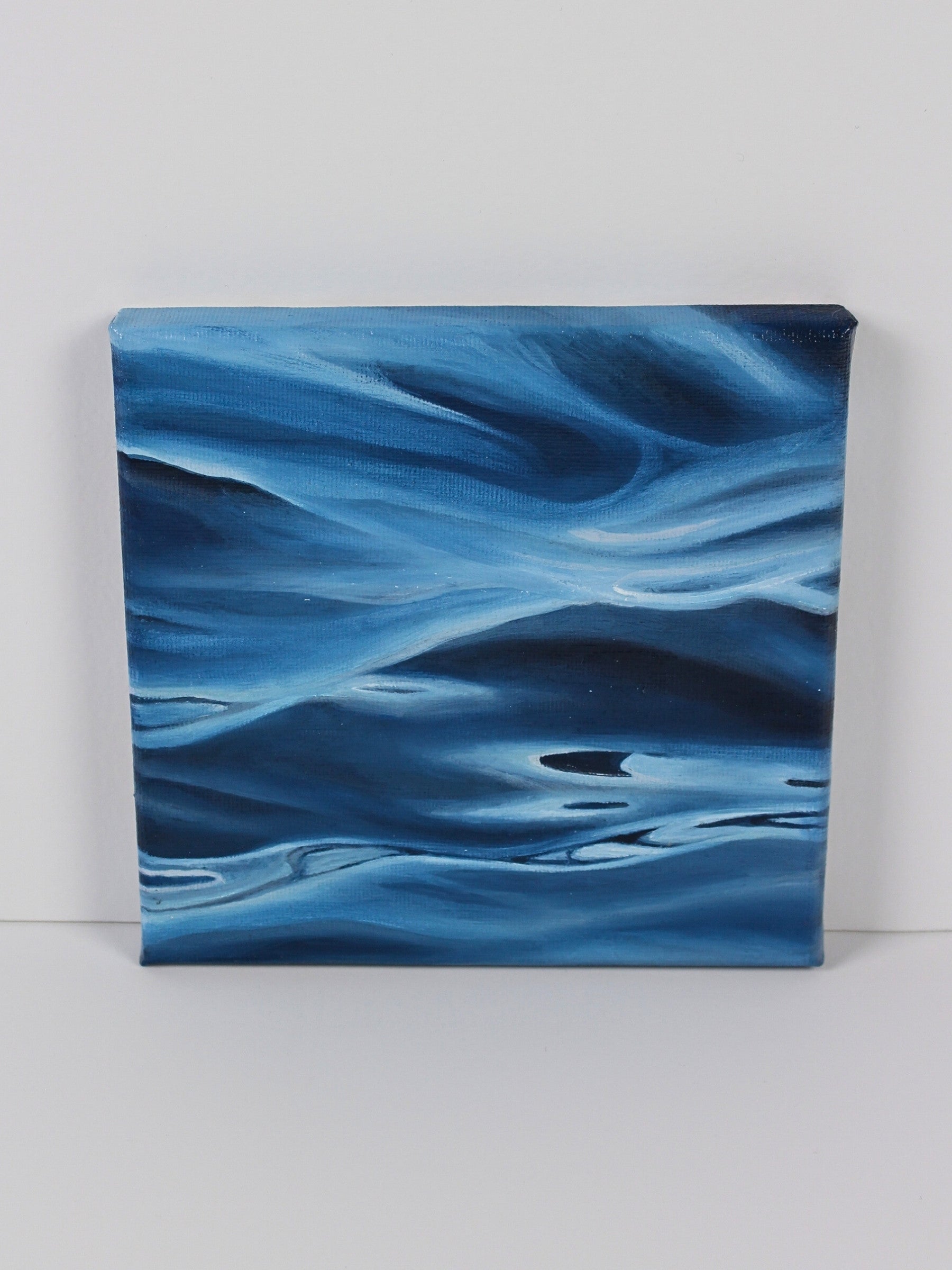 Original oil on canvas piece ‘Wave Study’, created by Myrna Brown, available through Rising Creative Studio.
