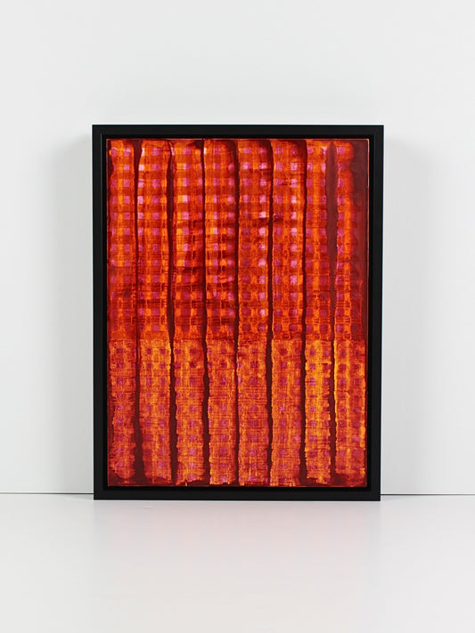 ‘Becoming’ – a bold abstract acrylic on board artwork by Natalie Snowden, available at Rising Creative Studio.