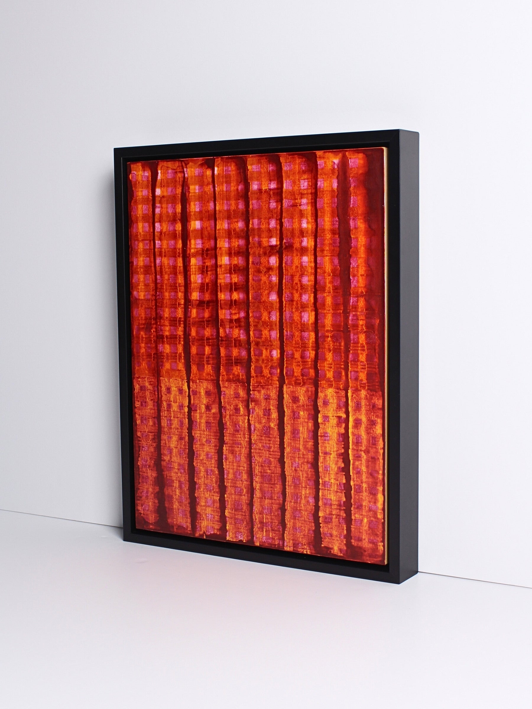 ‘Becoming’ – a bold abstract acrylic on board artwork by Natalie Snowden, available at Rising Creative Studio.