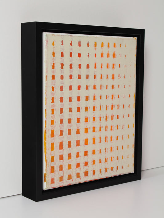A subtle layered acrylic on canvas artwork ‘Cadence’ by Natalie Snowden, original painting at Rising Creative Studio.