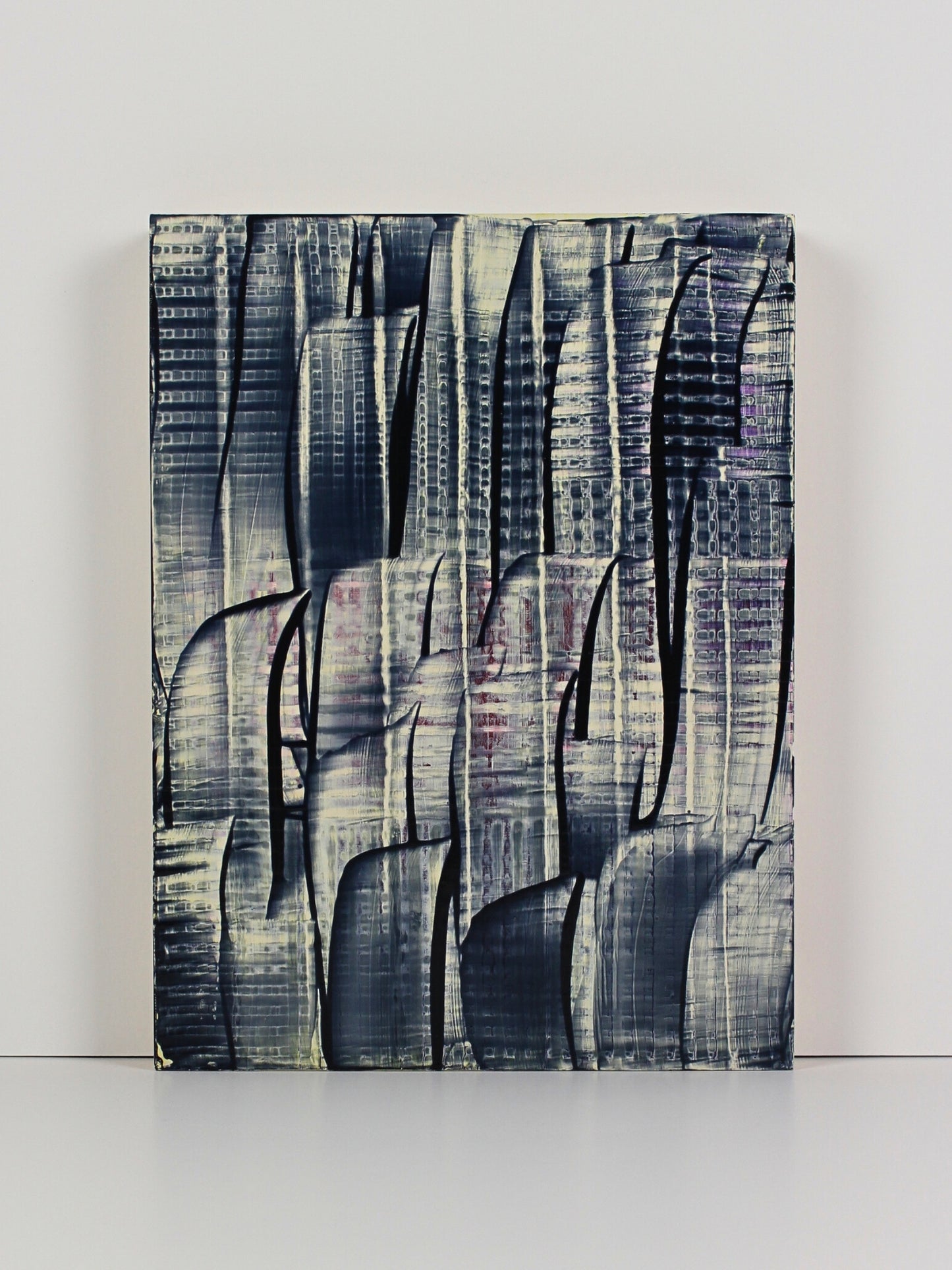 Contemporary acrylic on board artwork titled ‘Rush’ by Natalie Snowden, original painting available at Rising Creative Studio.