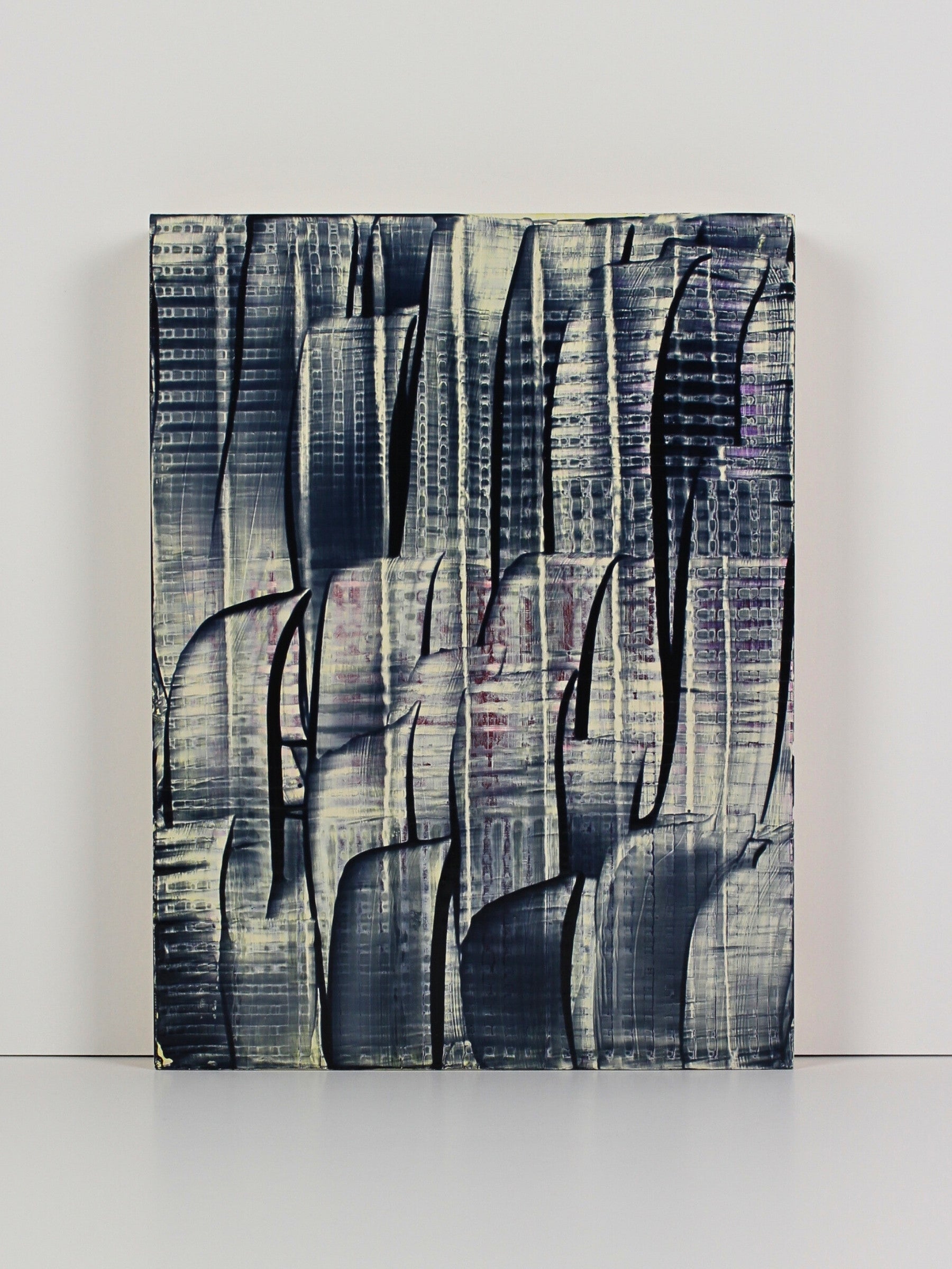 Contemporary acrylic on board artwork titled ‘Rush’ by Natalie Snowden, original painting available at Rising Creative Studio.