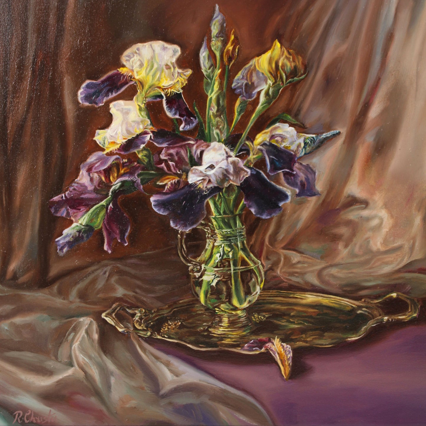 Vase of Irises