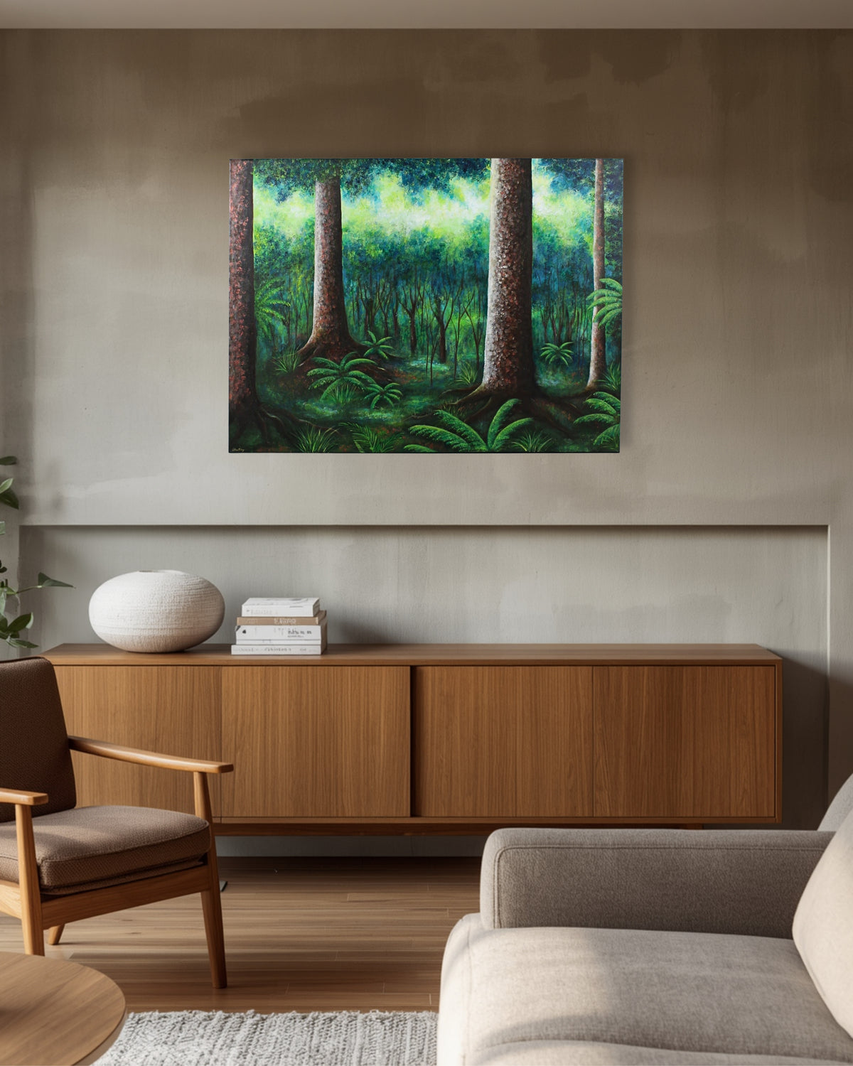 Twilight Over Kauri Forest